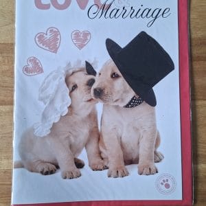 Wenskaart A5 formaat- Love and marriage