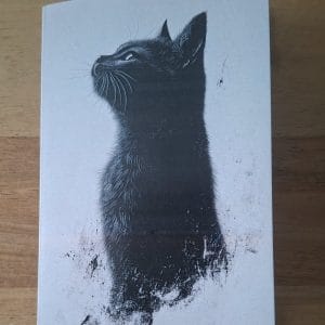 Gevouwen kaart - zwartwitte kat  6